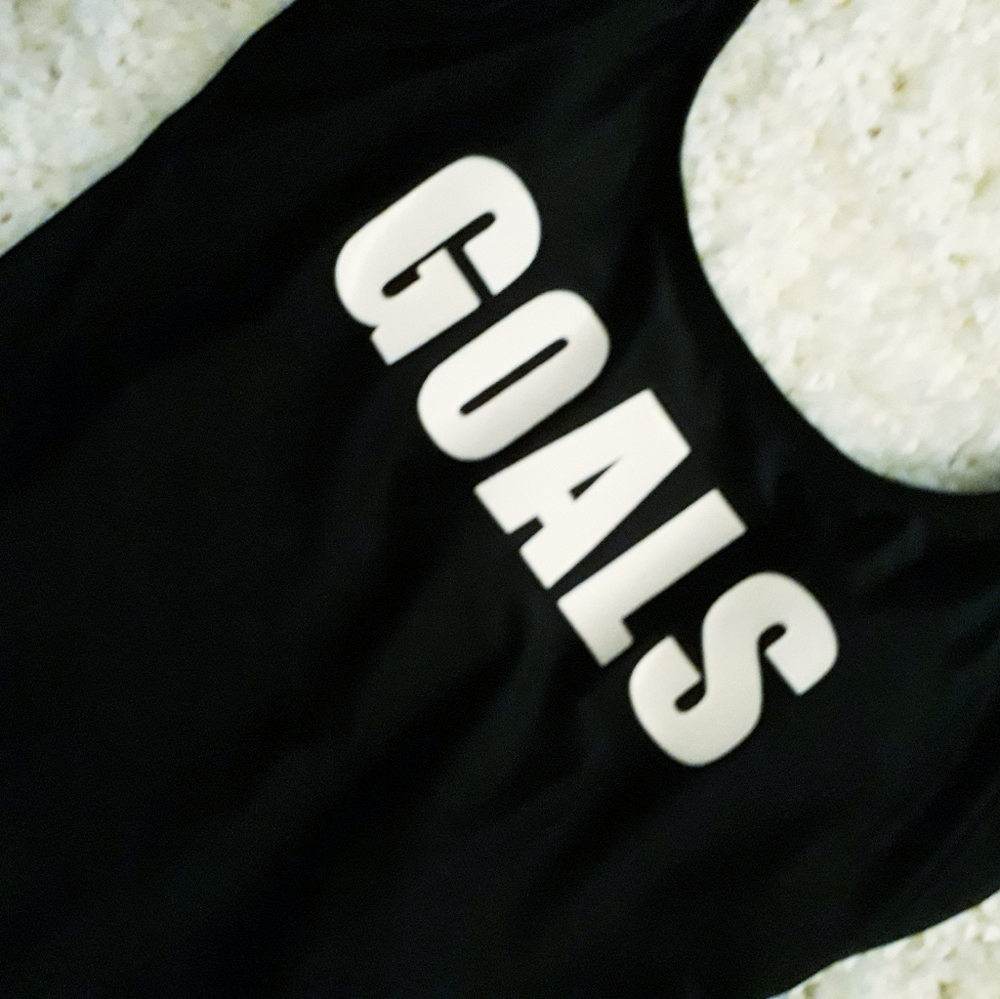 🖤 #GOALS One-Piece Graphic Bathing Suit - sz M🖤 - Picture 3 of 4